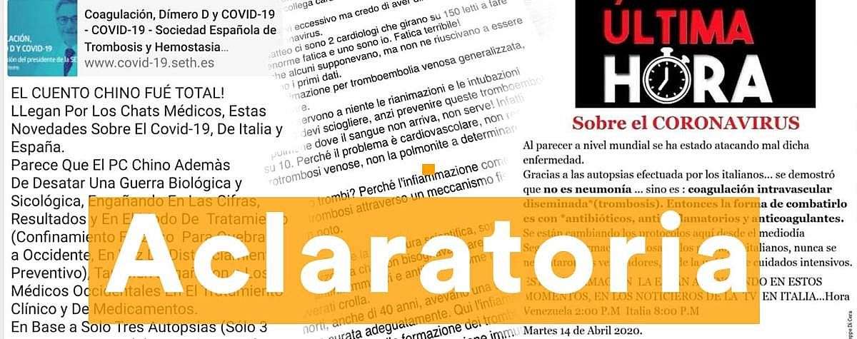 Aclaratoria: ¿se han estado aplicando tratamientos errados contra el COVID-19 y ha sido descubierta una medicina milagrosa?