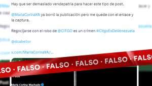 El supuesto tweet de María Corina Machado sobre Citgo nunca existió